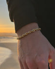 Gold rope bracelet (6mm)