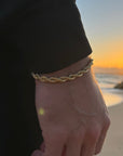 Gold rope bracelet (6mm)