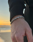 Silver rope bracelet (6mm)