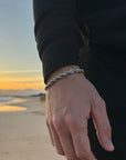 Silver rope bracelet (6mm)
