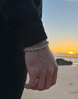 Silver rope bracelet (6mm)