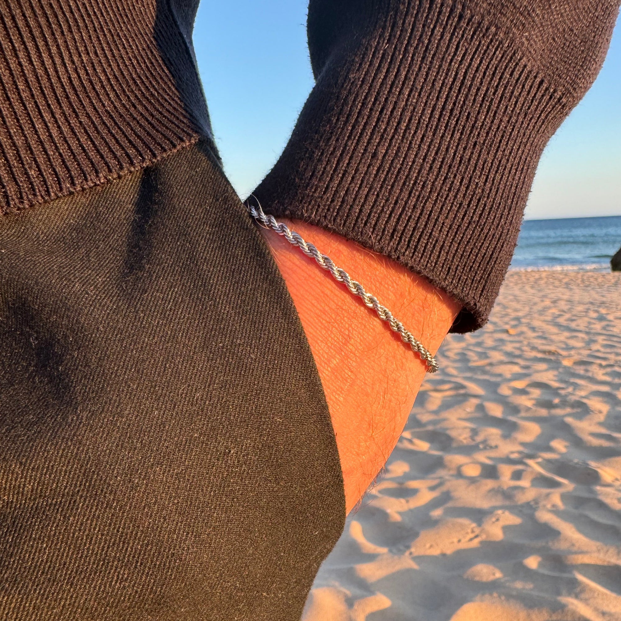 Silver rope bracelet (3mm)