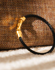 Core bracelet (black with gold)