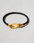 Core bracelet (black with gold)