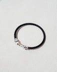 Core bracelet (black with silver)