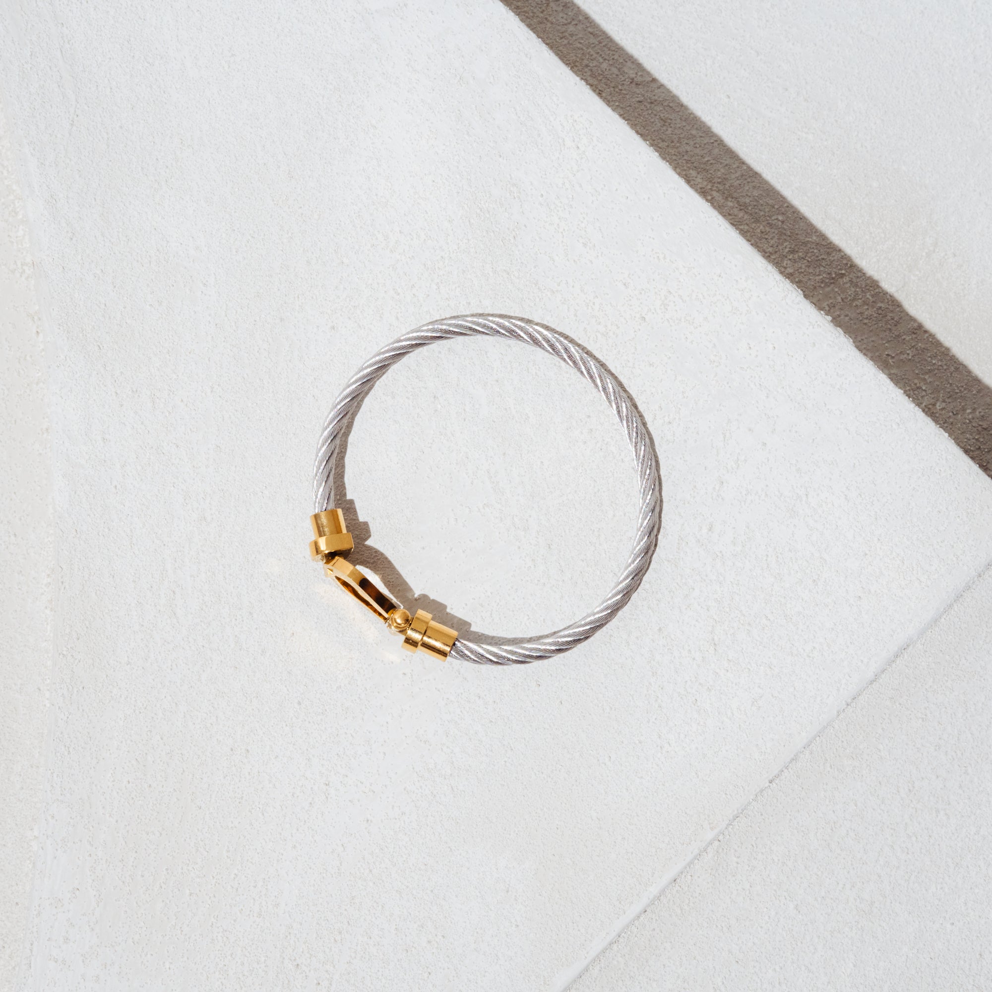 Core bracelet (silver with gold)