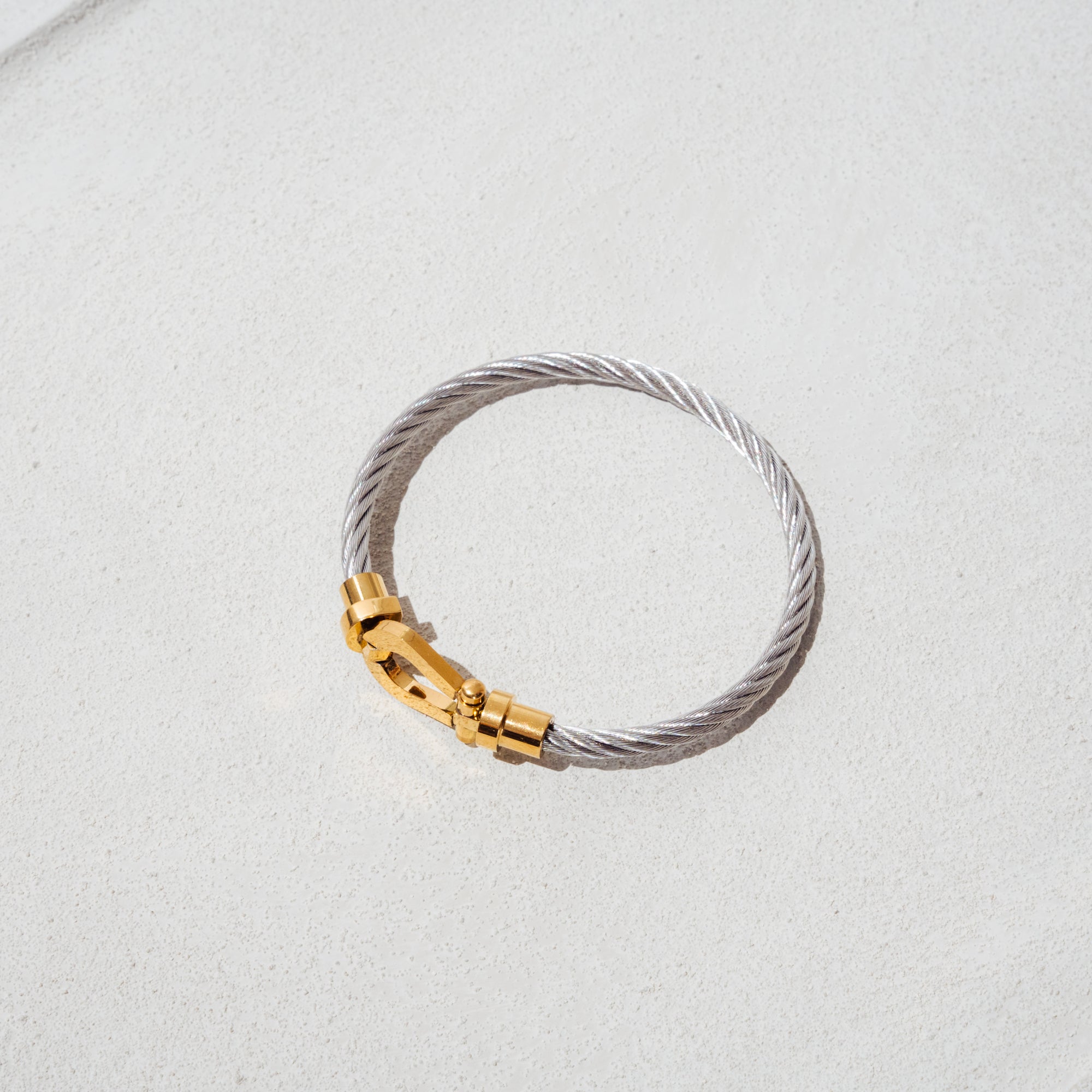 Core bracelet (silver with gold)