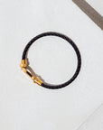 Core bracelet (black with gold)