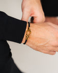 Core bracelet (black with gold)