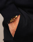 Core bracelet (black with gold)