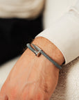 Needle armband (zilver met zilver)